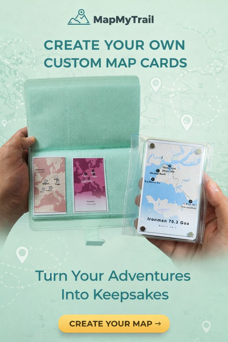 Custom travel map poster card collection — personalized gift idea