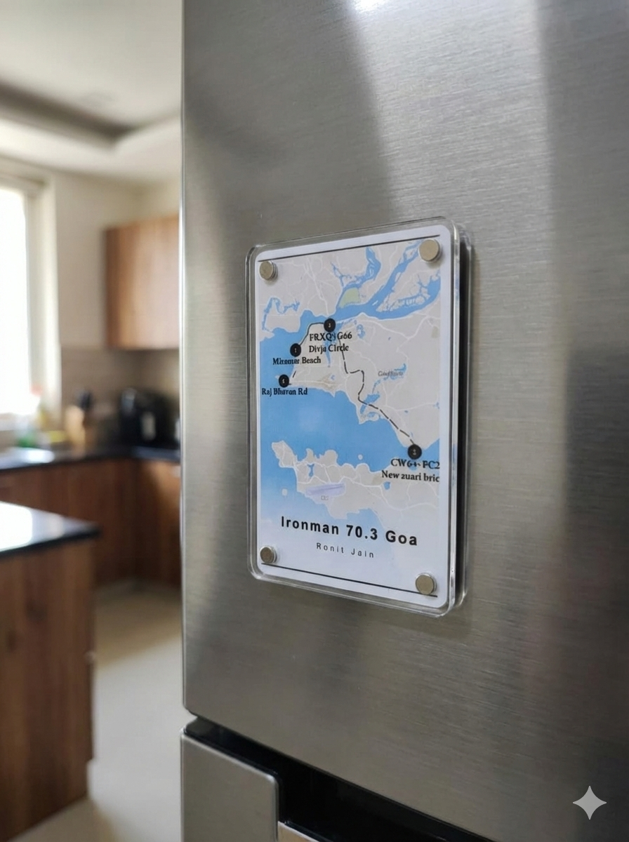 Plain Strava activity route map before styling